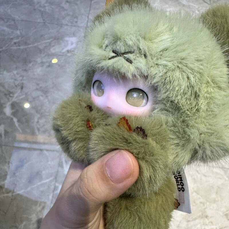 泡泡玛特Dimoo多肉滚滚搪胶毛绒挂件猫猫滚滚限量款包挂|undefined