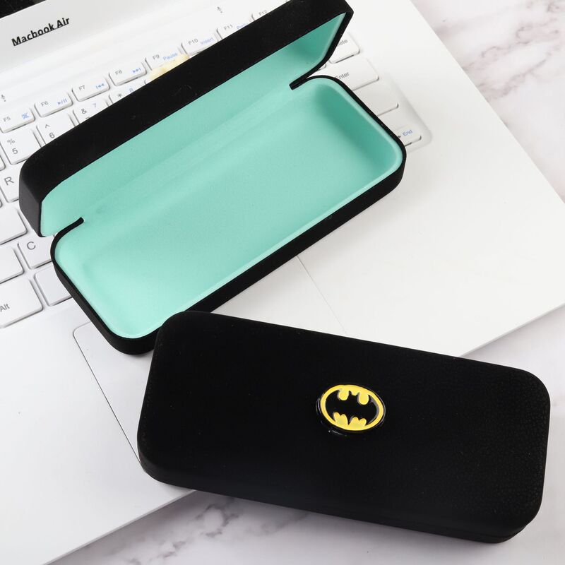 Cute and Cool Glasses Case with Violent Bear and Batman Design, Sunglasses Case, Student Myopia Glasses Storage Box
