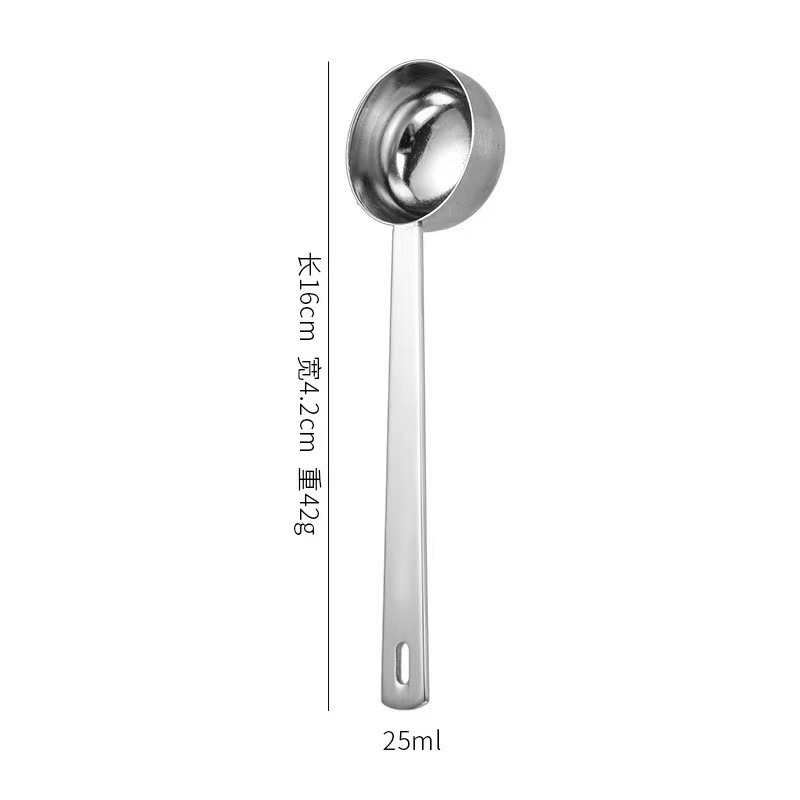 304不锈钢量勺厨房刻度计烘焙工具5ml至30ml奶粉果粉勺咖啡计量勺详情9