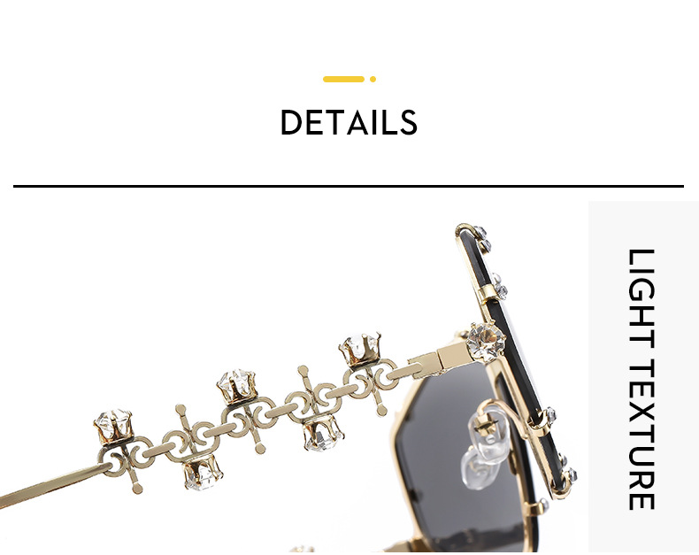 45g Weight Full Frame Glasses Structure Sunglasses, Glasses Classification PC, UV400 Protection Lens Material Special-Shaped Mirror Glasses Style Outdoor, Travel Occasion Solid Color Pattern Unisex Gender Rhinestone Design Streetwear Style Streetwear Solid Color PC UV400 Protection Special-Shaped Mirror Rhinestone Full Frame Women's Sunglasses 10