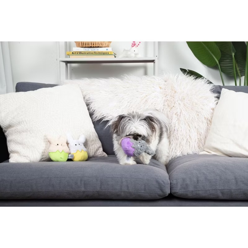 Productos para mascotas transfronterizos, huevos de Pascua, conejos BB llamados sonidos, juguetes de peluche para mascotas, juguetes para perros que no pueden morder.