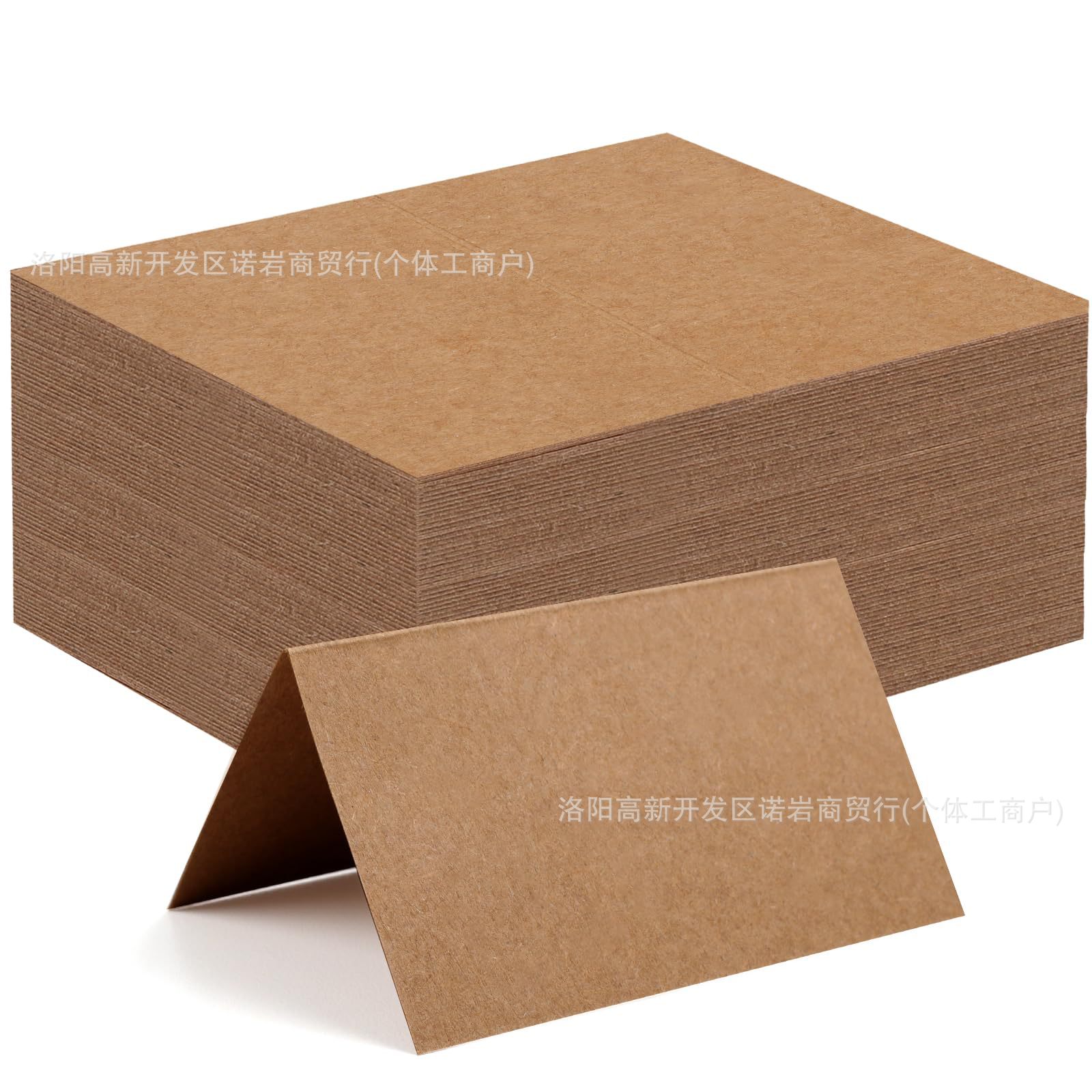 100张空白可填宴会座位卡，餐桌设置白色贺卡，婚礼座位卡，晚宴