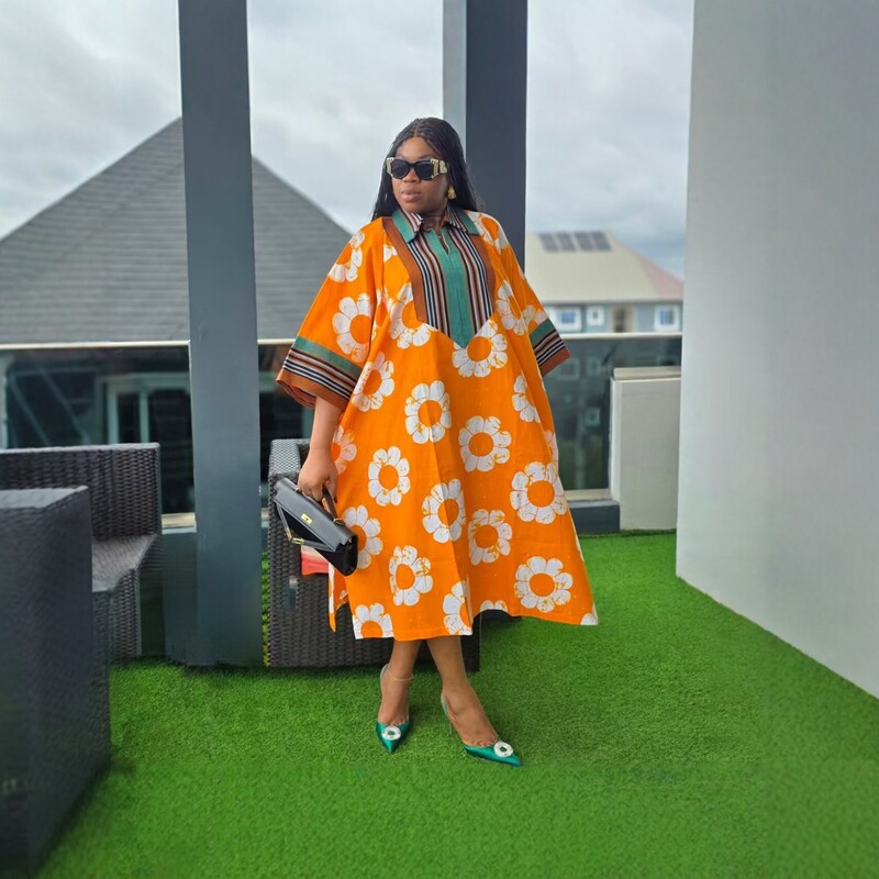2026 New Bohemian Style Shirt Collar Printed Long Dress Loose Sunscreen Cover-Up for Beach Vacation 2026 New Bohemian Style Shirt Collar Printed Long Dress Loose Sunscreen Cover-Up for Beach Vacation