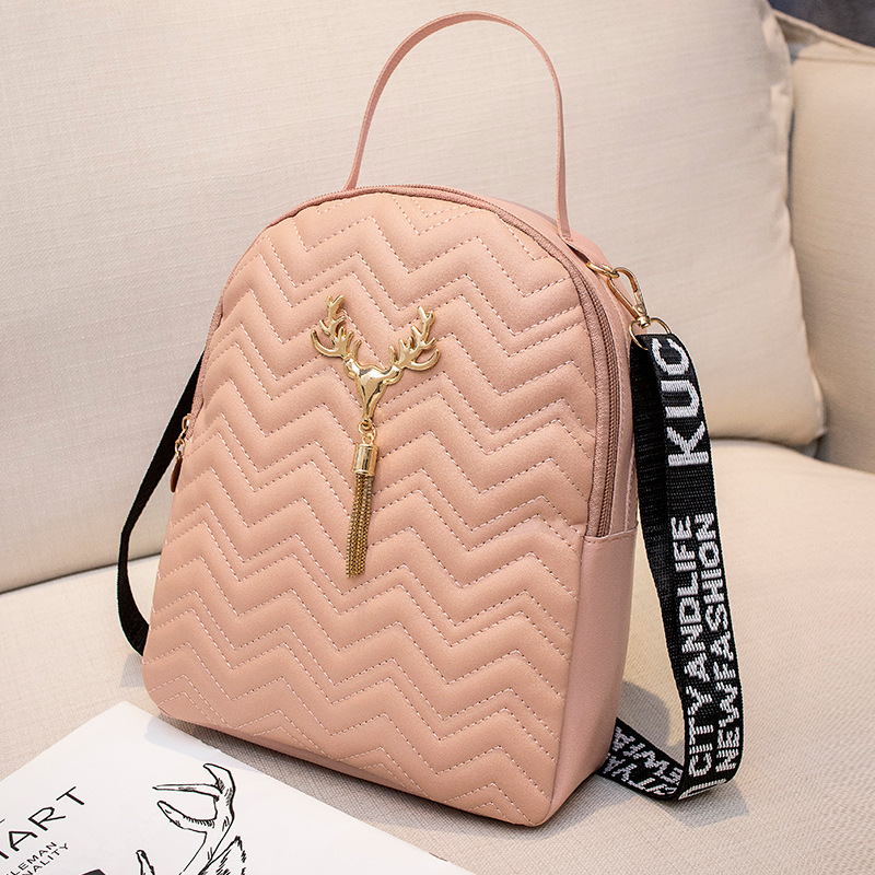 Bolso de mujer 2023 nueva ola bordada borla cinta decorativa mochila bolso de hombro casual