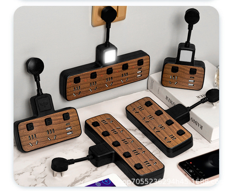 Multifunctional USB Socket Converter Conversion Plug One to Multiple Wireless Plug-In Board Without Wire Panel Wiring Board