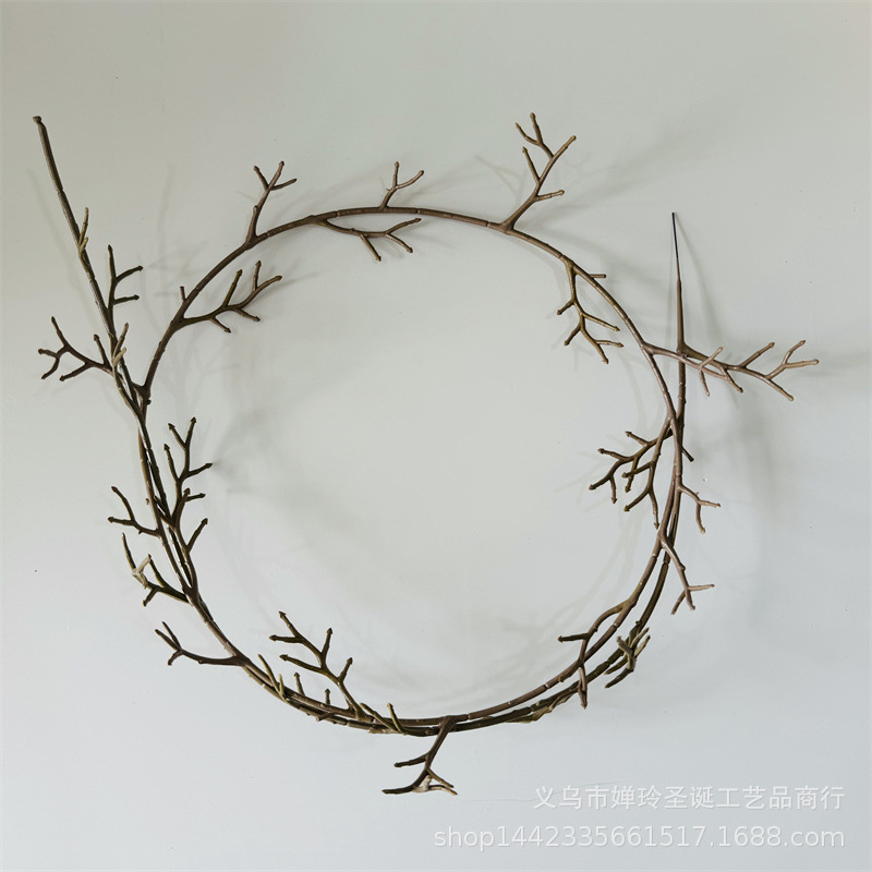 带铁线1.8米108目圣诞藤条 仿真圣诞松针松柏叶装饰藤条配件 批发