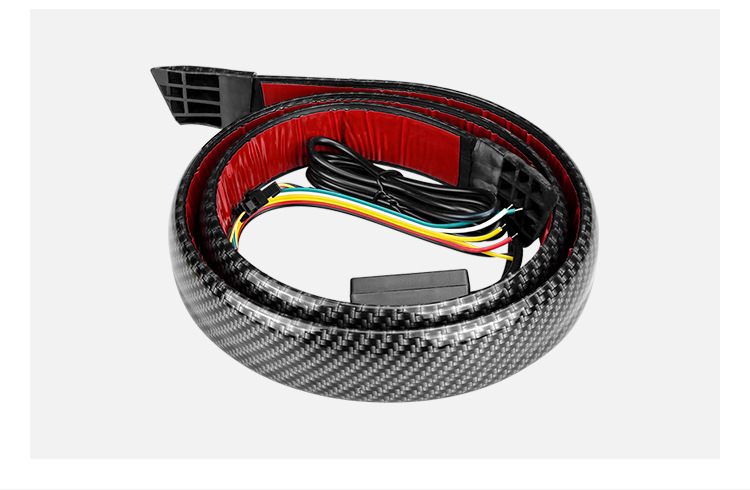 Car Carbon Fiber Punch-Free Tail Light Driving Light Modified Car Streamer Turn Signal Led High Brake Light