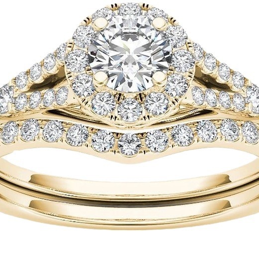 Sanjie Amazon Venta caliente europeo y americano pareja anillo chapado en oro con incrustaciones de circón anillo directo de fábrica joyería clásica