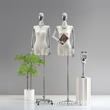 服装店模特道具半身人偶台韩版锁骨小胸橱窗展示架带头女模特架子