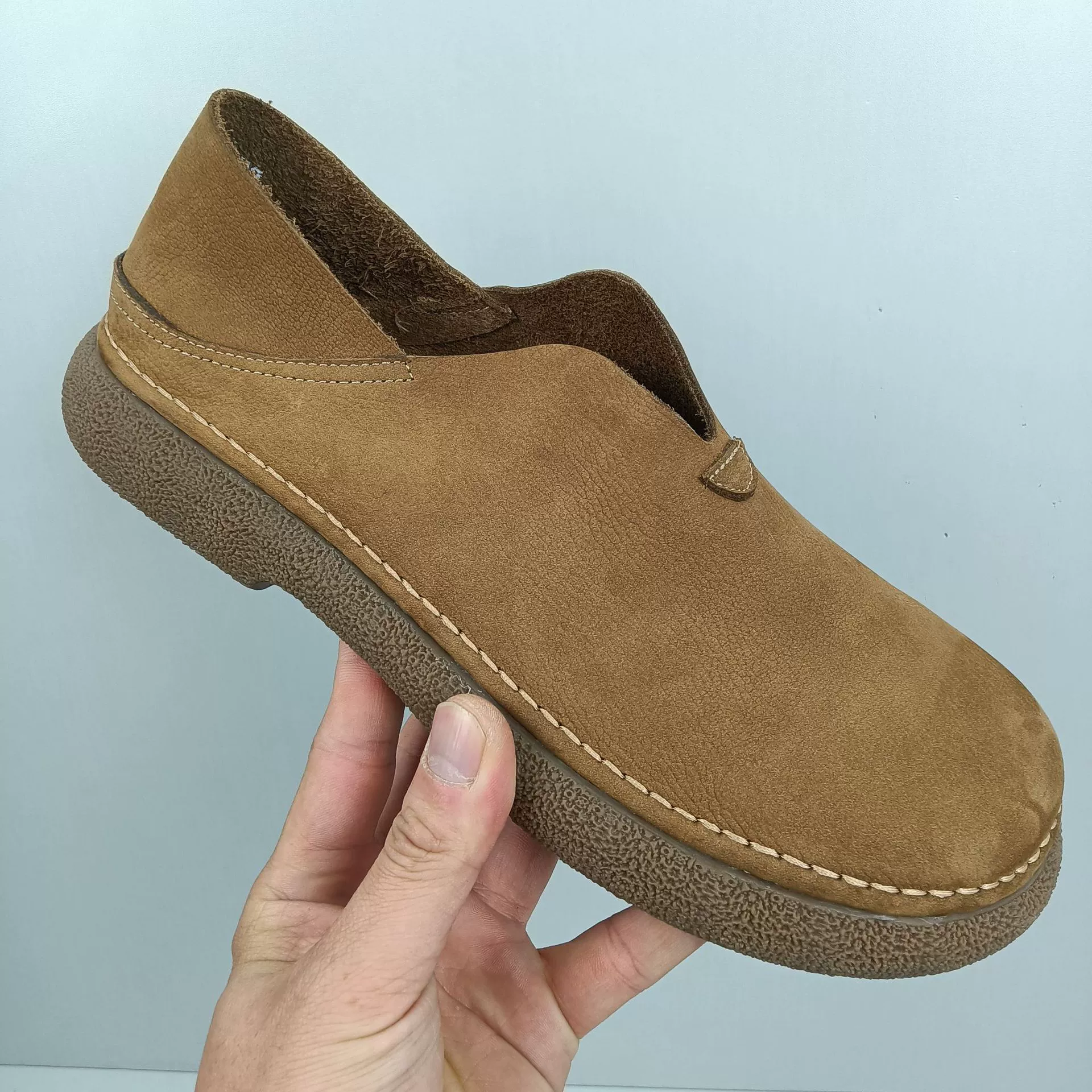 Водонепроницаемая матовая кожа Мужская однослойная бизнес-обувь повседневная кожаная обувь