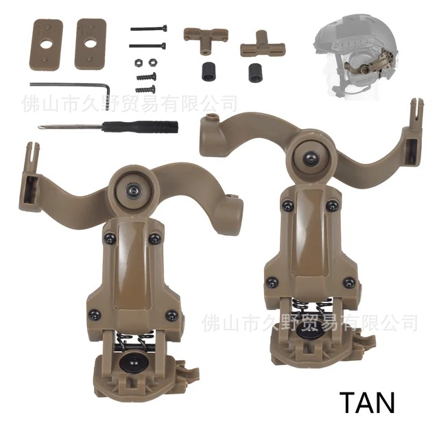 Transfronterizo de Amazon multi-ángulo de captación de sonido ajustable de reducción de ruido táctico auriculares accesorios guía carril Kit de montaje