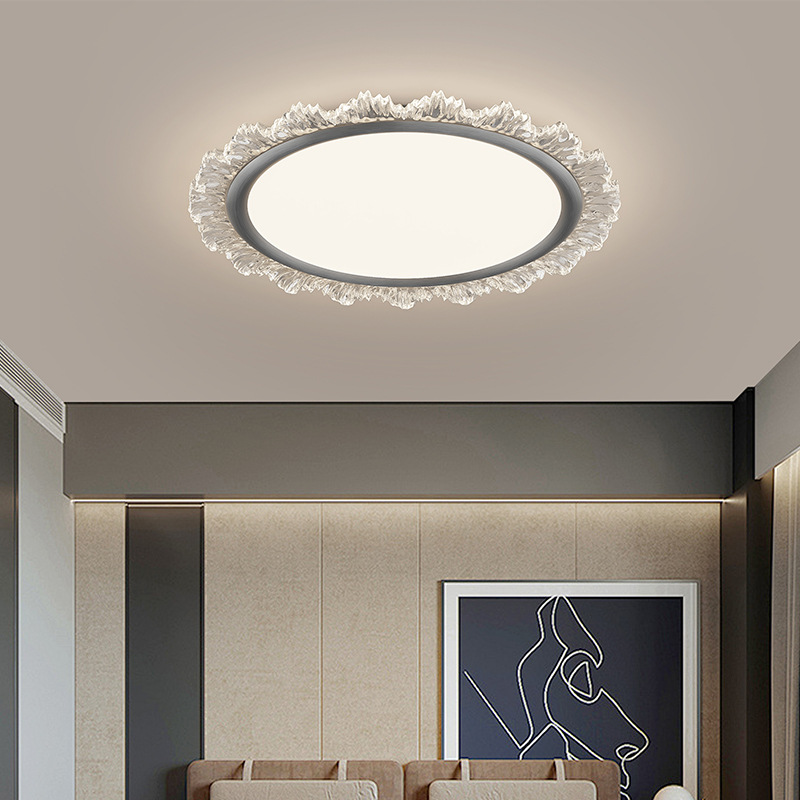 Lámpara de dormitorio 2024 nuevo dormitorio principal simple y moderno luz de lujo lámpara de techo lámpara de habitación espectro completo protección ocular