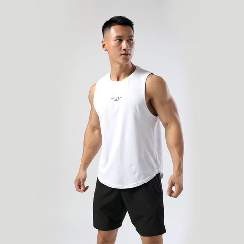 New Summer Basketball Sportswear Men's Breathable Quick-Drying Clothes Fitness Running Loose Large Size Round Neck Vest