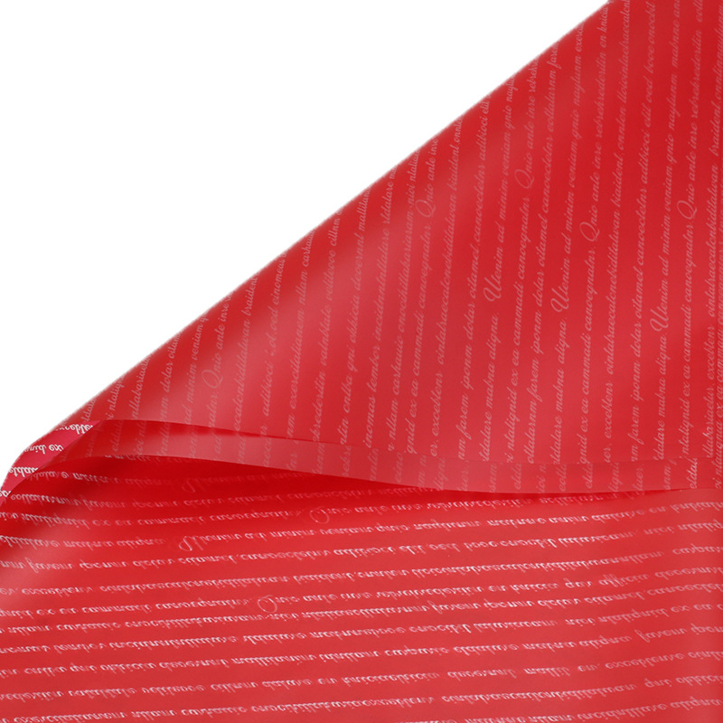 Huaxi pequeño inglés papel hansu flor al por mayor papel de embalaje ramo material de embalaje impermeable niebla material de florista