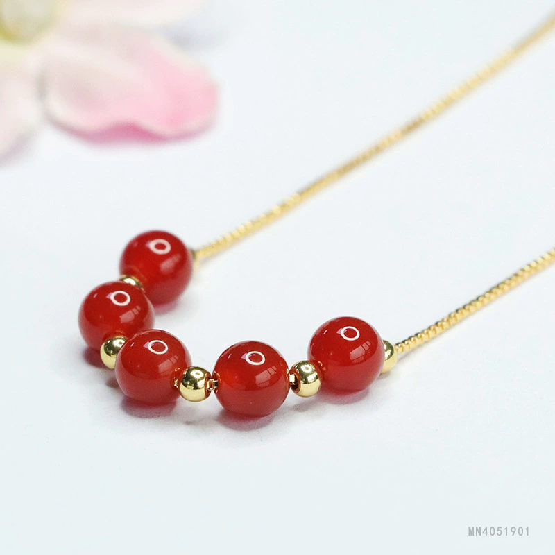 眷钰 Organic onyx fashionable necklace, Chinese style, wholesale