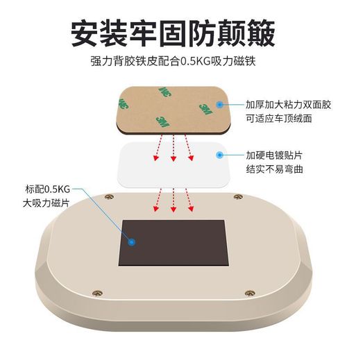 汽车彩色阅读灯车顶 LED车内灯照明灯后排车载吸顶灯后备箱车顶灯