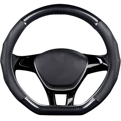 Foreign Trade Popular Car Steering Steering wheel cover - black-d-type-38cm