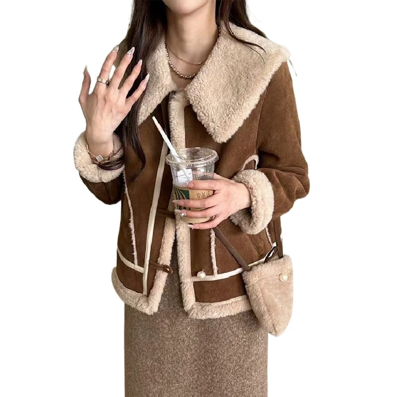 Demi-season jacket, Korean style, oversize, increased thickness