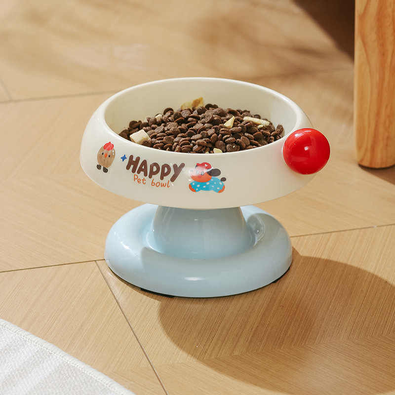 猫碗猫盆猫咪饭碗喝水碗不锈钢吸盘狗碗防滑不打翻保护颈椎宠物碗|undefined