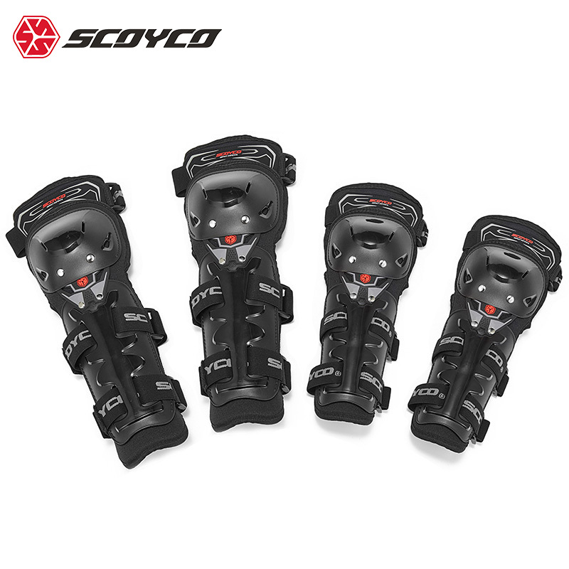 Scoyco motocicleta caballero rodillera codo almohadilla de cuatro piezas off-road racing montar anti-caída equipo de protección