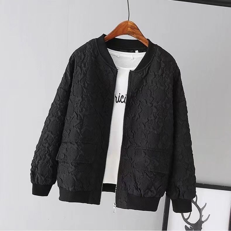 Women's Short Baseball Jacket 2024 New Korean Style Early Autumn Casual Jacket for Petite Women Stylish Top