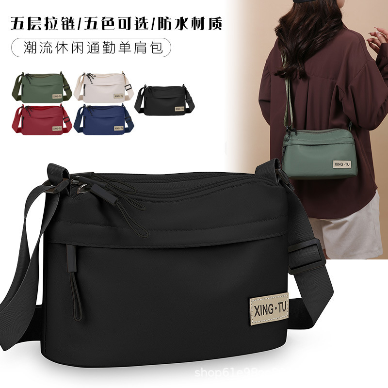 Multi-Layer Bag Women's Oxford Cloth Waterproof Crossbody Bag Large Capacity Women's Shoulder Bag Multi-Compartment Travel Casual Small Backpack Multi-Layer Bag Women's Oxford Cloth Waterproof Crossbody Bag Large Capacity Women's Shoulder Bag Multi-Compartment Travel Casual Small Backpack