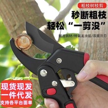 园艺园林修花枝剪绿化强力剪刀家用特氟龙粗枝硬纸现货批发工具