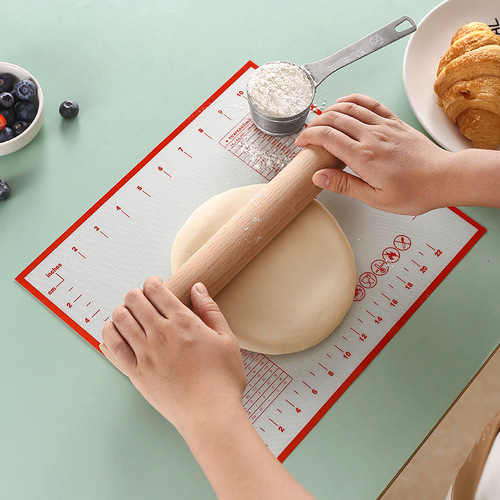 Baking pan mat silicone mat high temperature resistant kneading mat fondant transparent mat with scale baking baking tools