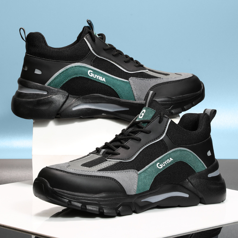 勞保鞋男款防砸防刺穿輕便飛織舒適工作鞋冬季加絨保暖安全鞋批發