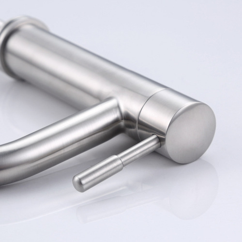 Cross-border single cold water faucet 304 stainless steel basin faucet factory bathroom bathroom table washbasin wholesale