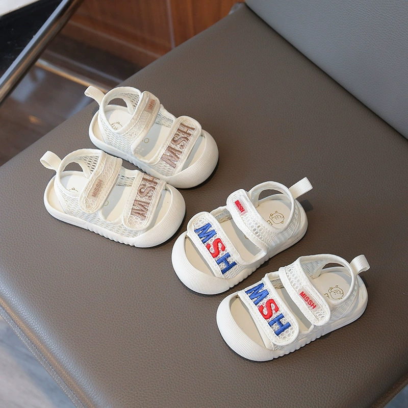 Baby обувь 1-3 года 0 baby baby сандалии Баотоу мягкая подошва походная обувь для детей мужского пола пляжная обувь нескользящая