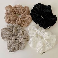 法式小香风布艺大肠发圈女2025新款头绳优雅扎丸子高马尾发绳发饰
