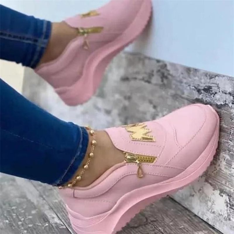 Summer New Casual Shoes Women's Large Size Platform Sneakers