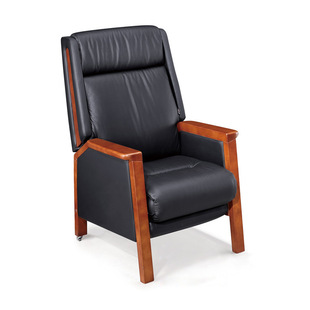 Advanced reclining leather office chair leather computer chair Chinese cowhide conference chair business negotiation boss chair