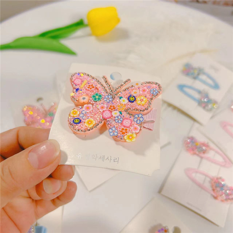 Cute Butterfly Imitation Pearl Hair Clip Hair Band display picture 5