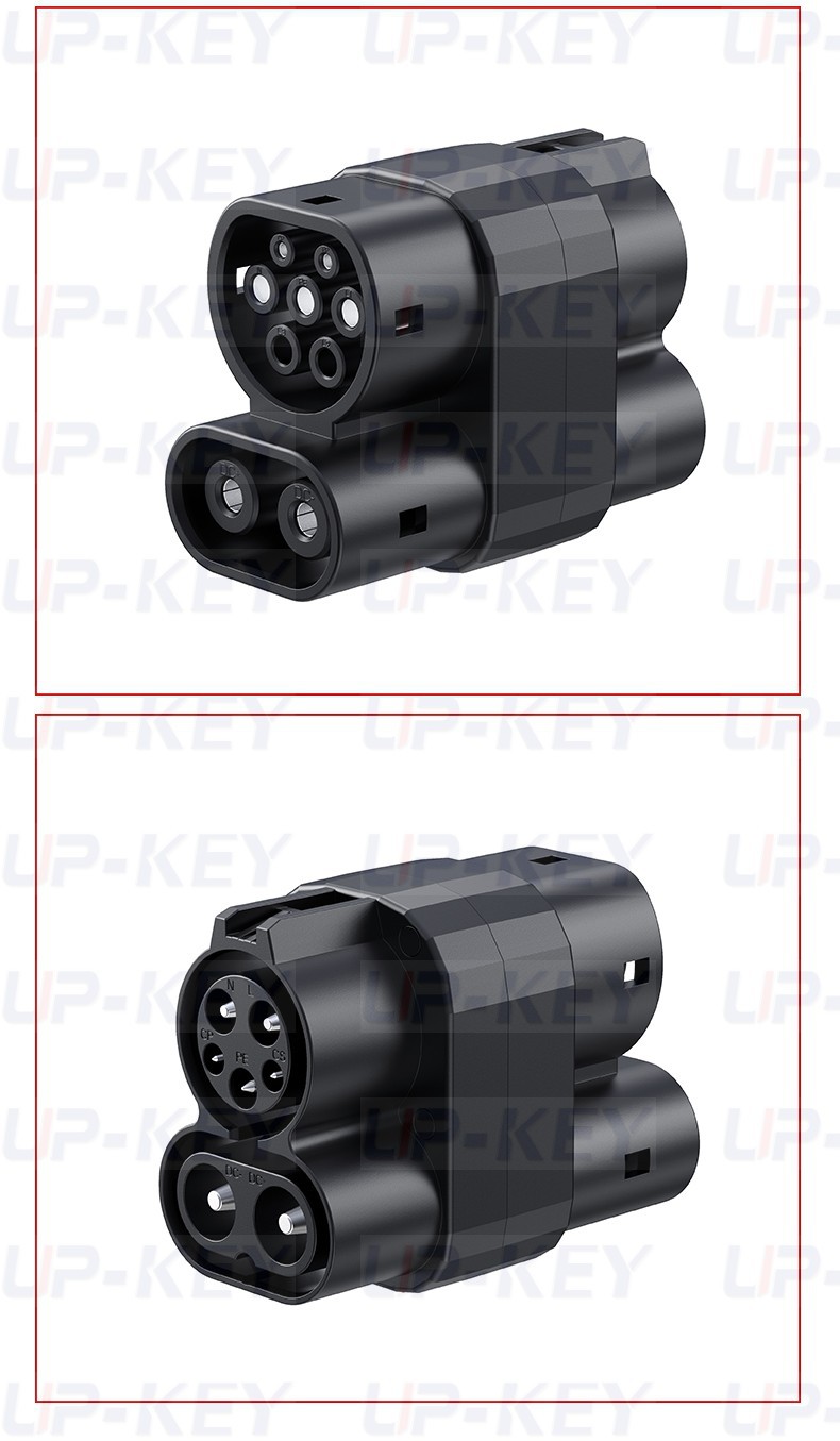American Standard Adapter Ccs1 to Ccs2 Adapter Cross-Border New Energy Vehicle Charging Station Conversion Adapter