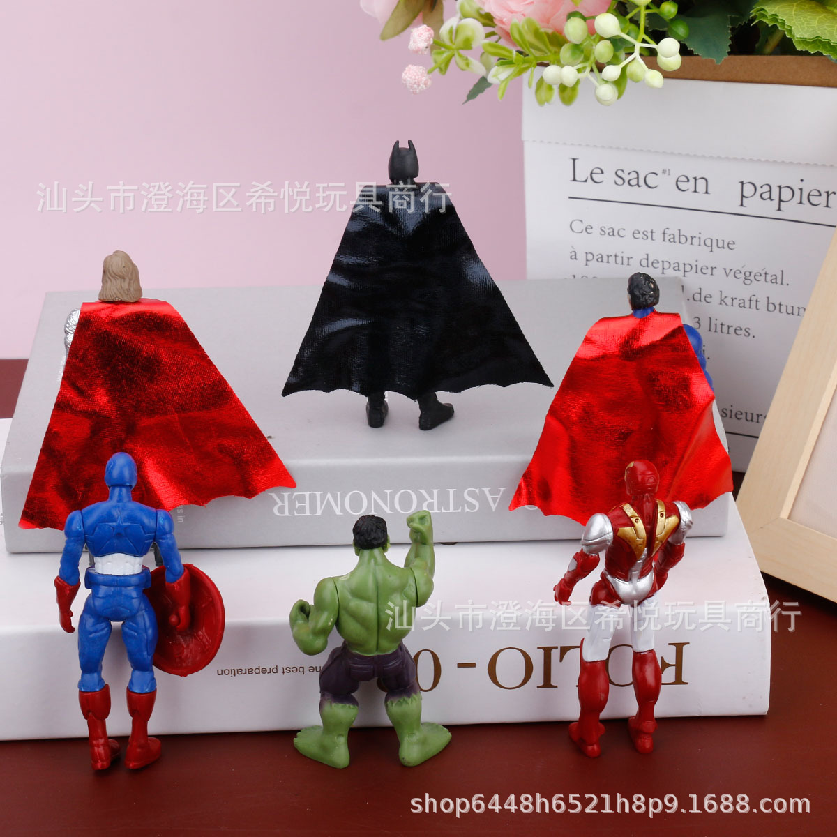 Creativa sólida venganza Superman decoración de la torta del equipo Americano héroe gigante Capitán