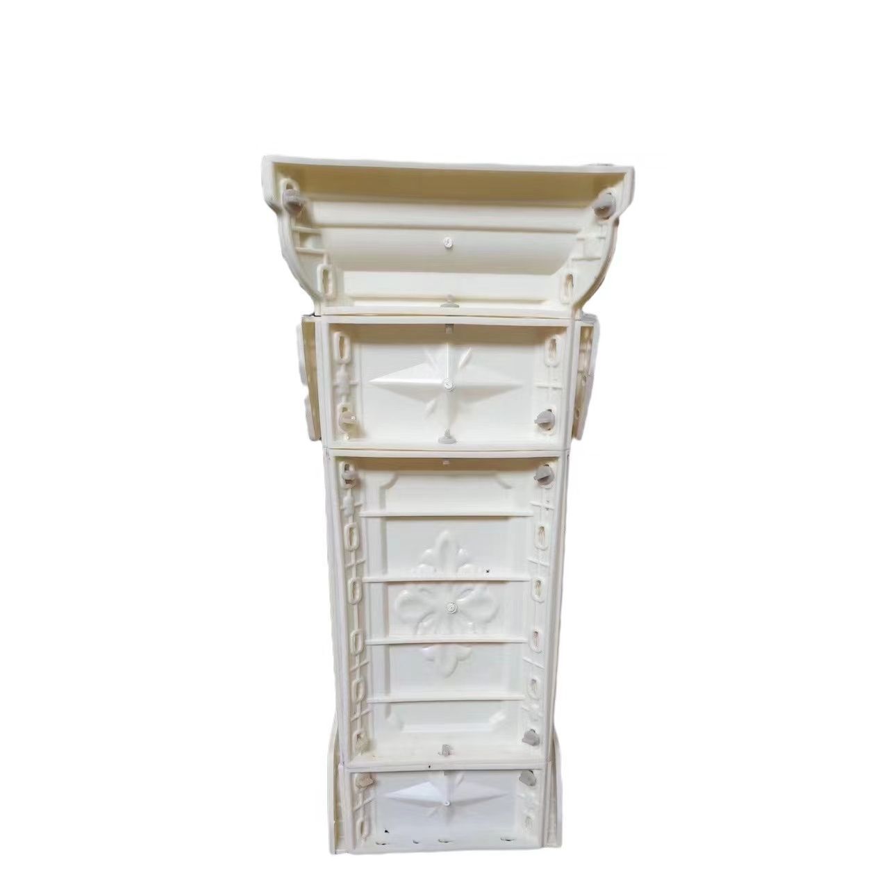 Molde de columna romana, cerca de barandilla de balcón, molde de barandilla de columna de jarrón de cemento colado en el lugar, modelo decorativo de columna romana