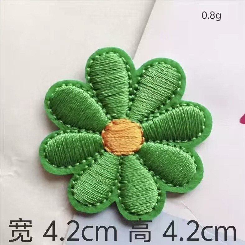 高品質の生地、絶妙な職人技、カラフルな小さな花のコンピュータ刺繍布ステッカー、DIY手作り装飾布ステッカー、国境を越えた卸売|undefined