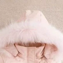 Литературный теплый толстый пуховик женский 2022 новый зимний с капюшоном шерстяной воротник пальто Man Mei