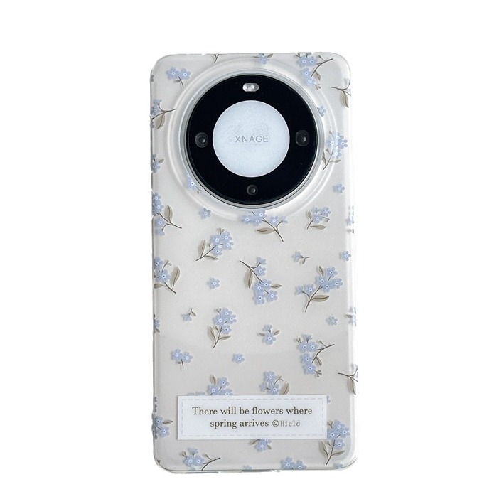 Suitable for Huawei Mate60pro+phone case p60, gentle and fresh small floral feeling 40 Korean style 50 high-end_voghion.com