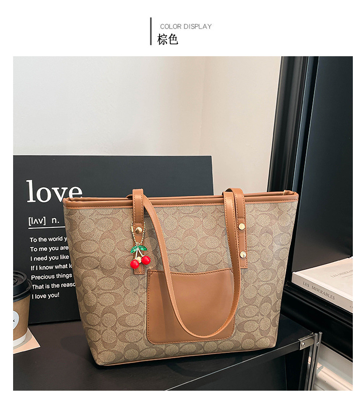 Classic Zipper Tote Bag, Daily Commute Shoulder Handbag, Large Capacity, Multiple Colors Available