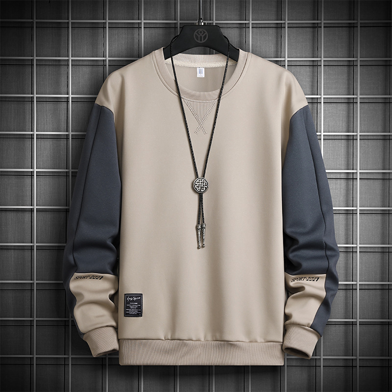 長袖Tシャツ メンズ 秋冬 スウェットシャツ メンズ カスタム トレンドブランド ゆったり カジュアル インナー 秋服 丸首トップス ベースレイヤー|undefined
