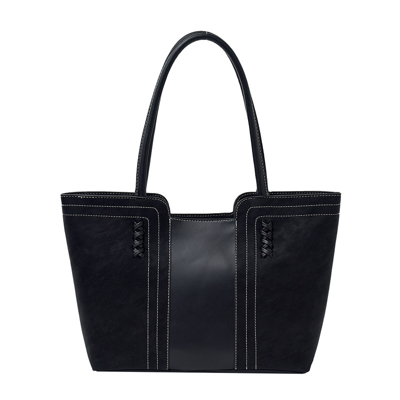 Henggeng nuevo retro gaudón de cuero, bolso de hombro de viaje, bolso de mujer transfronterizo, bolso de gran capacidad, bolso tote image 7