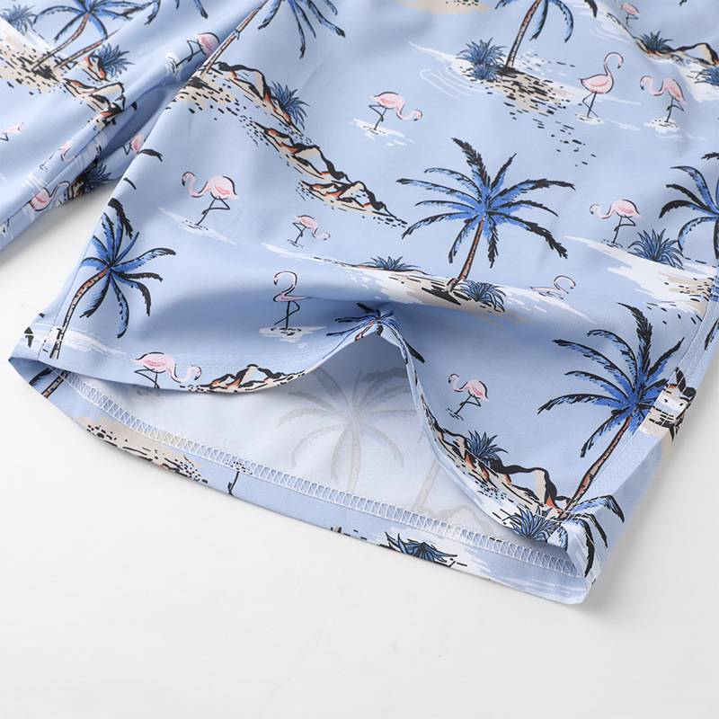 Pantalones de playa, pantalones de baño para hombre, vacaciones en la playa, pantalones cortos de flamenco, pantalones de baño, pantalones de surf, pantalones de aguas termales