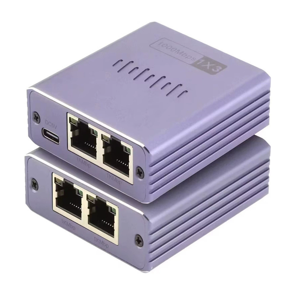 Коммутатор сетевого разделения Gigabit RJ45, порт сети может подключаться к интернету, распределитель кабеля, удлинитель одновременно