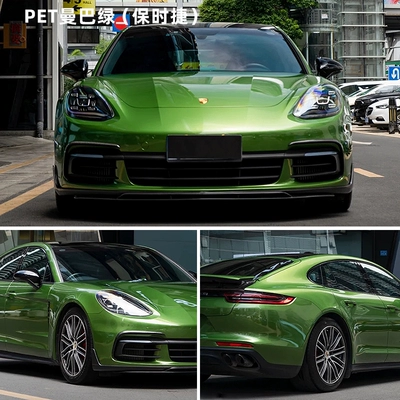 Auto Color Change Film, Body Color Change Film Olive - pet-porsche-mamba-green-whole-roll