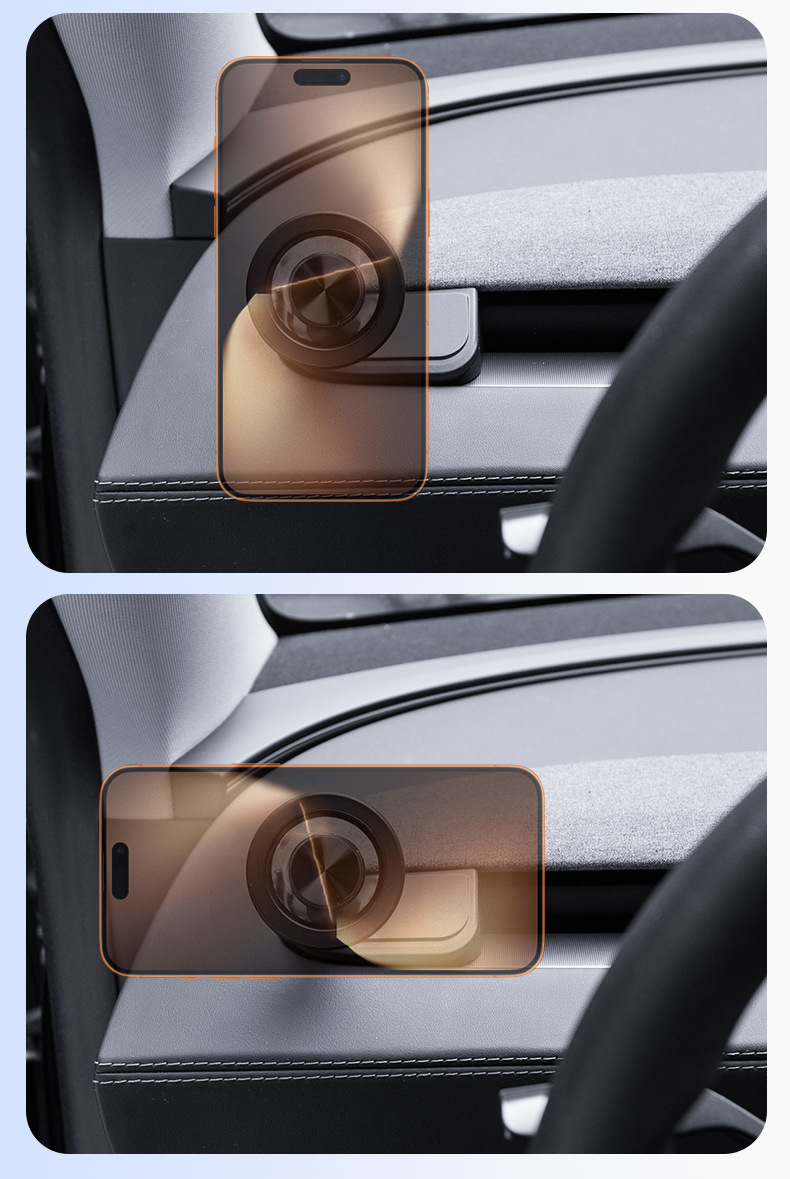 Foreign Trade Applicable New Version Model3/Y Tesla Mobile Phone Holder Dashboard Magnetic Mobile Phone Holder Wholesale