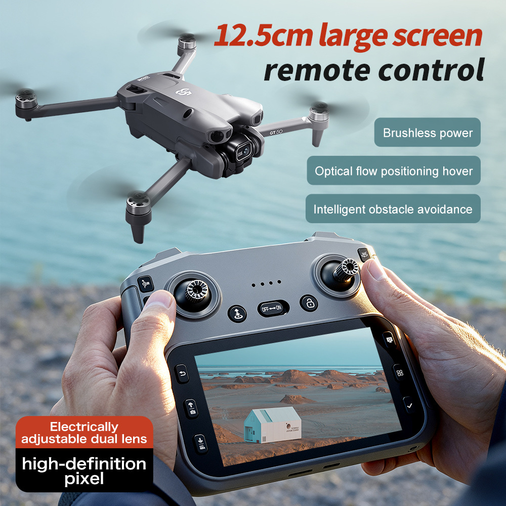 Dron Cuadricóptero con Cámara HD GT50 PRO Plástico Evitación de Obstáculos