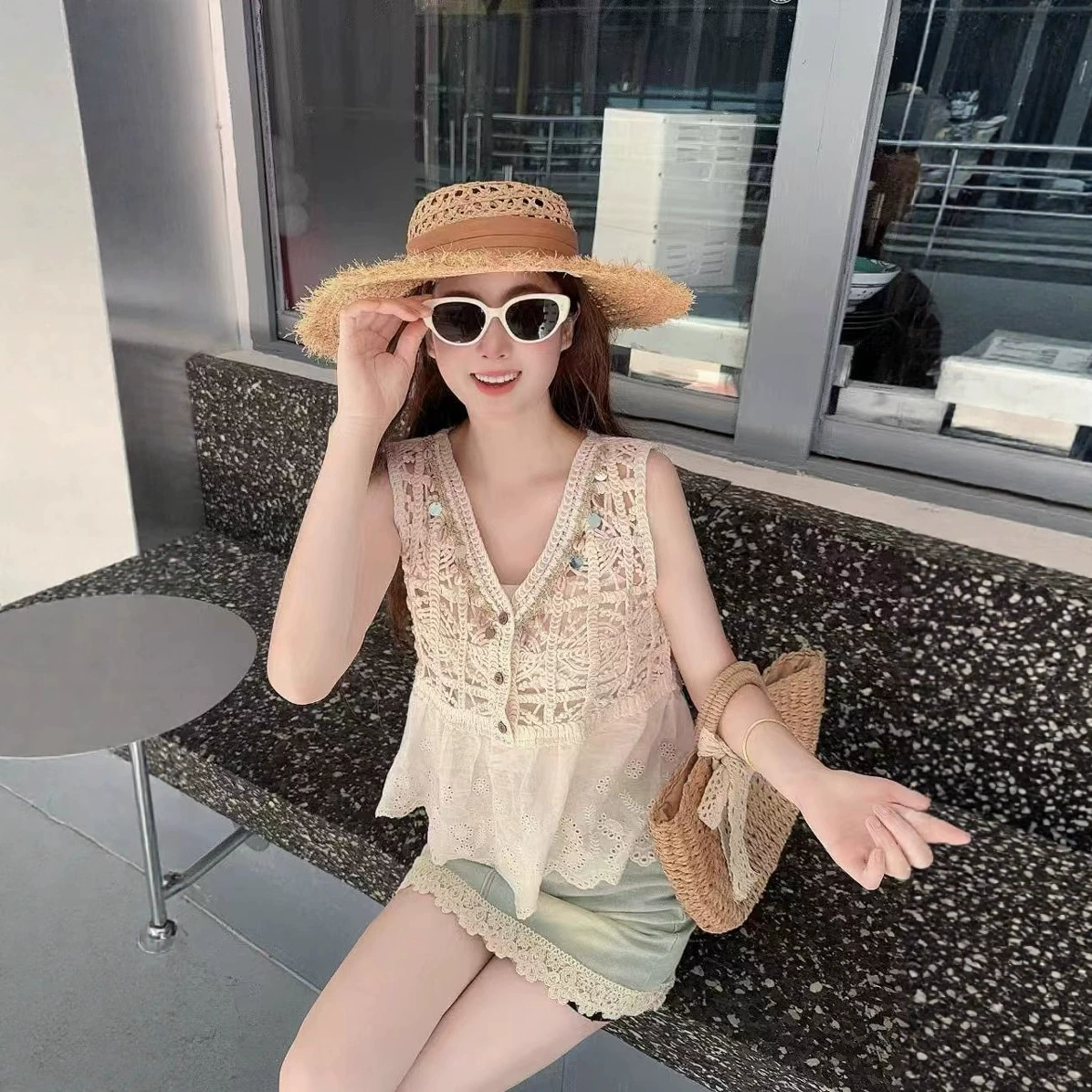 Summer tank top, T-shirt, boho style